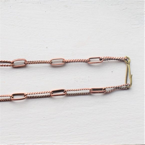 Vintage Boho Brass Copper Statement Necklace - Picture 6 of 7